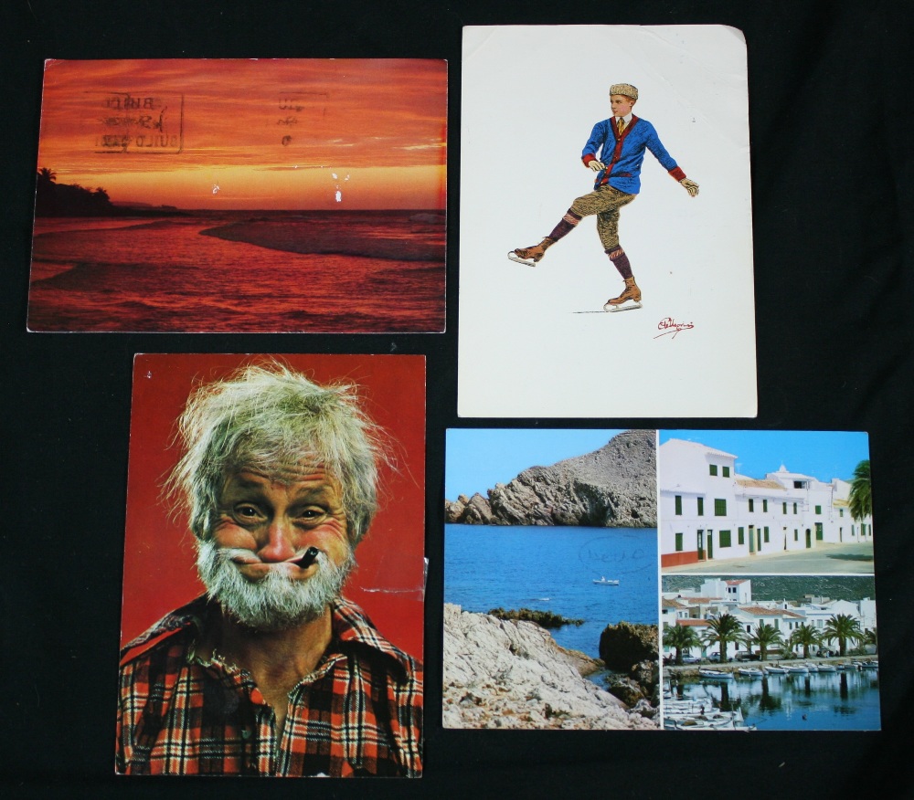 PAUL MCCARTNEY - four handwritten postcards sent by Paul's children Stella and Mary whilst on