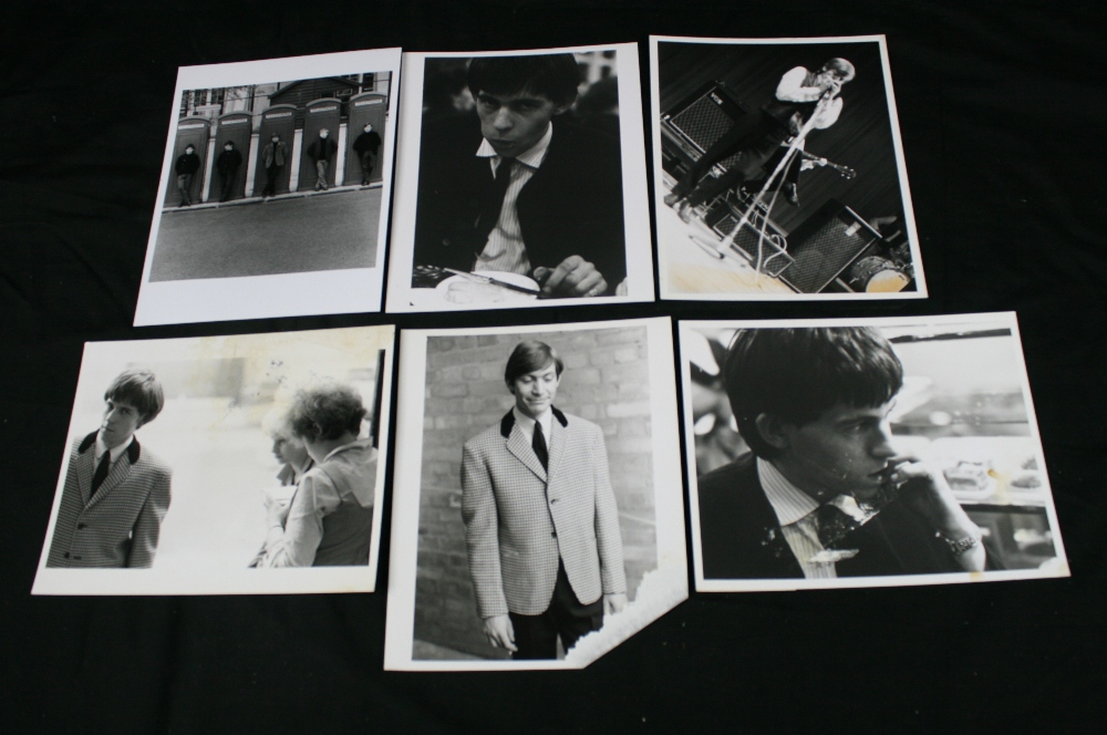 ROLLING STONES - collection of 6 x black and white prints (10``x8``) taken during their first photo