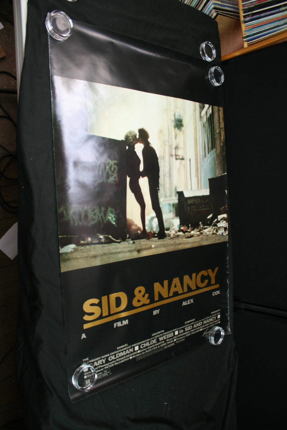 SID VICIOUS - promo poster for the film ``Sid and Nancy`` starring Garry Oldman and Chloe Webb (