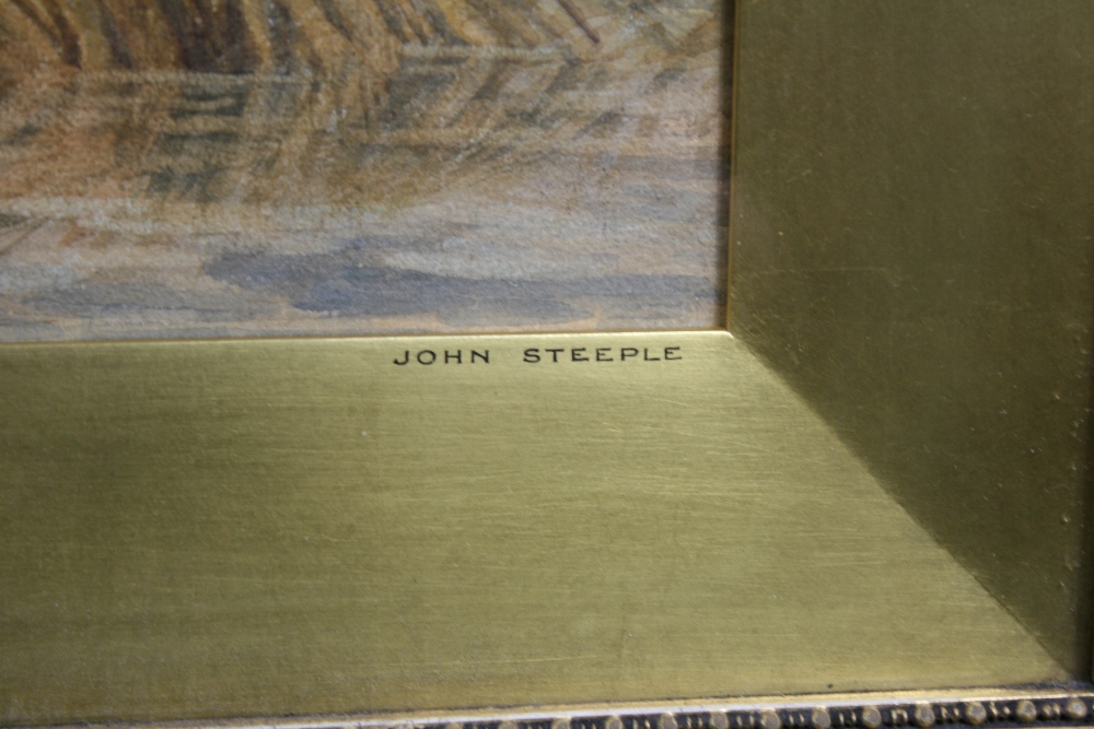JOHN STEEPLE - An impressive watercolour by British artist John Steeple (1823?1887). This piece, - Image 3 of 7