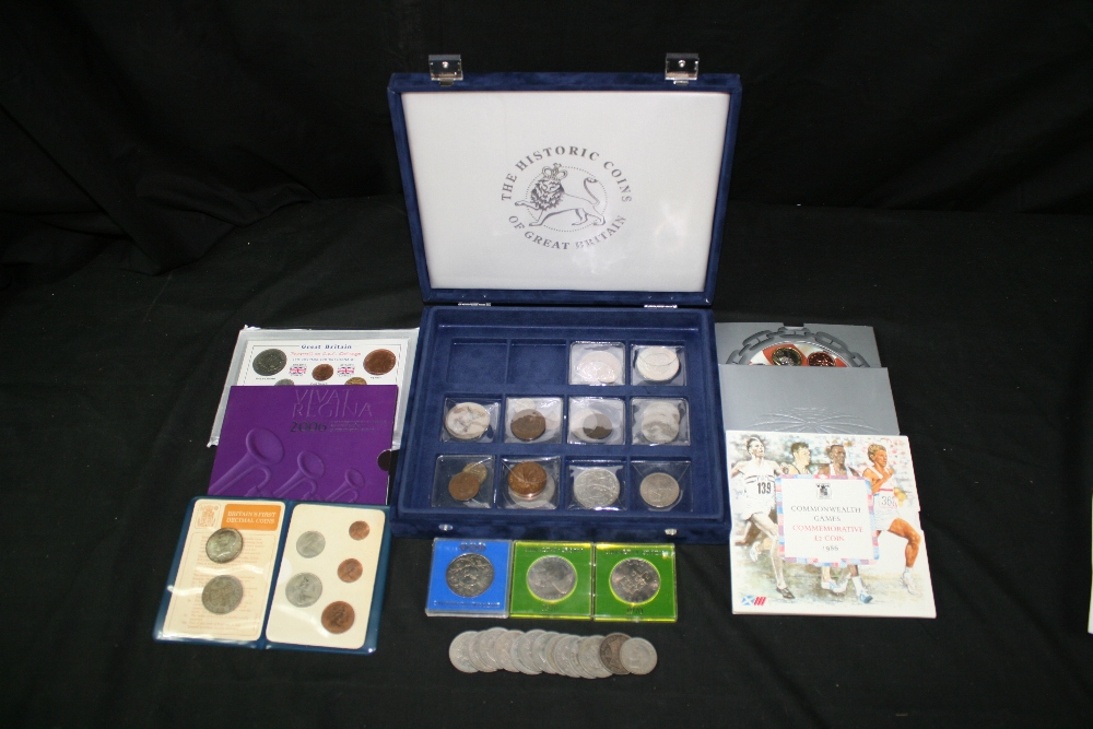 COINS - assorted coins and presentation packs to include a 2006 proof set, a 2006 five pound coin