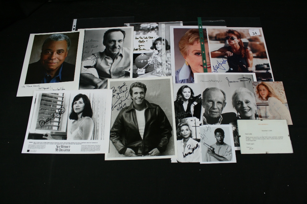 US TV & FILM AUTOGRAPHS - collection of 12 signed photographs of US TV and Film actors to include