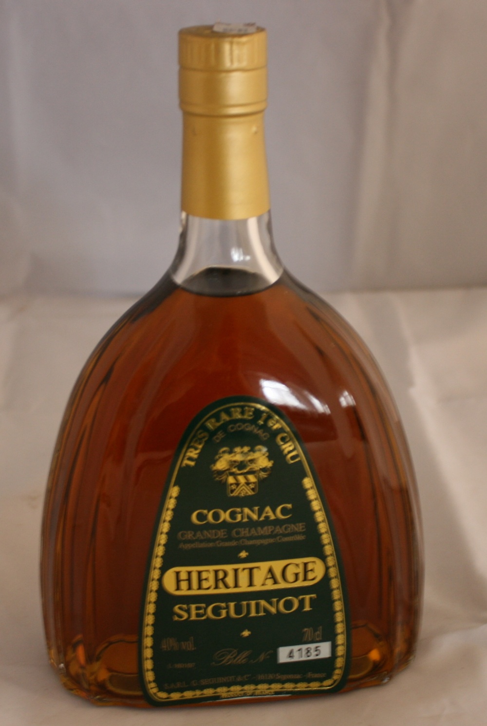 SEGUINOT - bottle of Heritage Grande Champagne Cognac Tres Rare 1er Cru No.4185, boxed (70cl/40%).