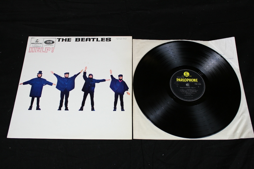BEATLES HELP! - UK original yellow & black pressing (PMC 1255) with the only wear being some paper