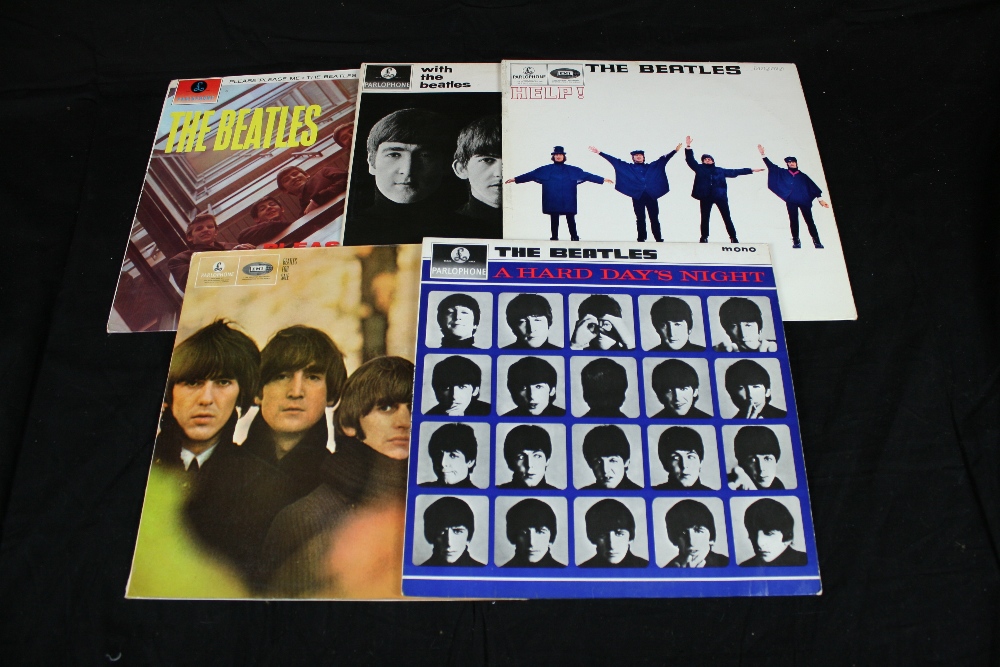 LP COLLECTION - Collection of 5 x yellow & black label LPs to include Please Please Me  (PMC 1202)