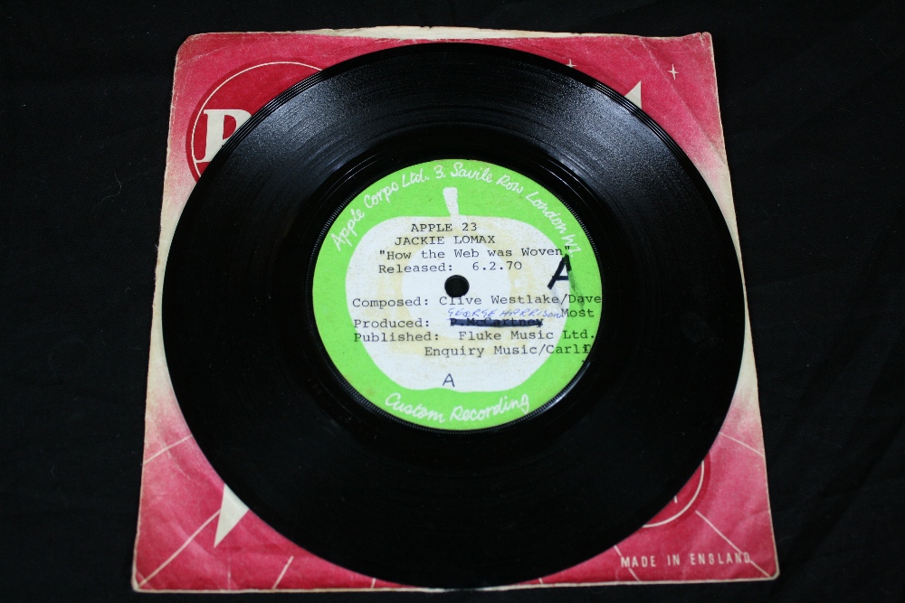 JACKIE LOMAX - How The Web Was Woven UK Apple test pressing with custom Apple label on side one that