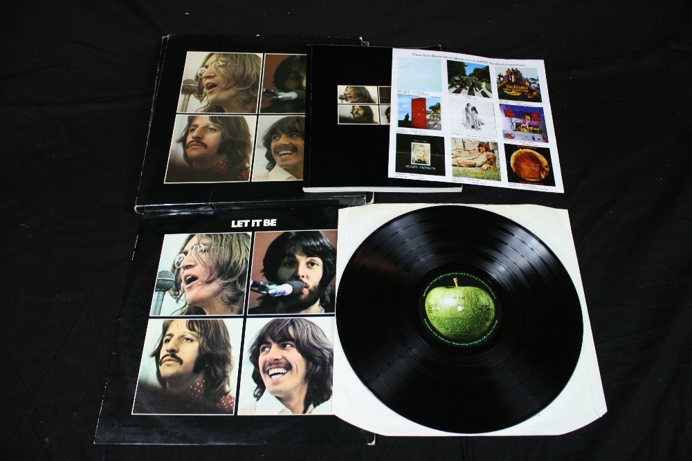 LET IT BE BOX - original Beatles UK box set (PCS 7096) with red Apple logo on the rear sleeve of the