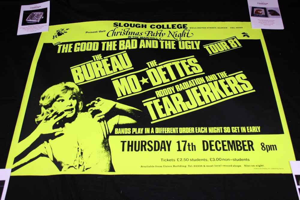 THE MODETTES - An original concert poster for a concert at Slough College on 17/12/1981, featuring