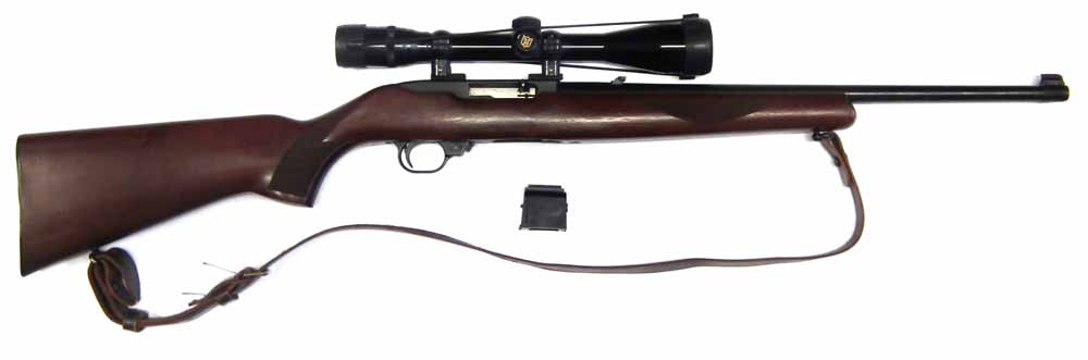 Ruger 10-22 semi automatic .22LR rifle  serial number 114-22255, with one rotary magazine, fitted