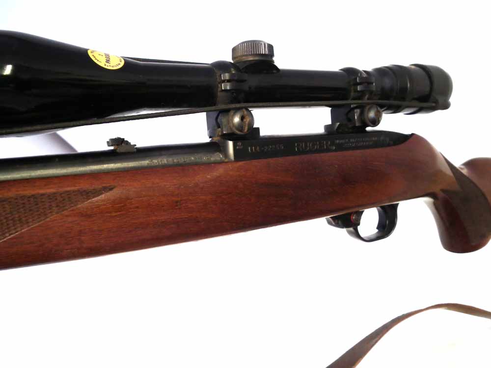 Ruger 10-22 semi automatic .22LR rifle  serial number 114-22255, with one rotary magazine, fitted - Image 6 of 9