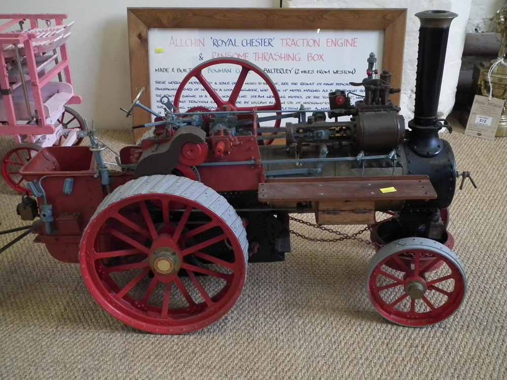 Live Steam traction engine `Allchin Royal Chester` with Ransome Threshing Box and Baler  1.5inches - Image 12 of 22