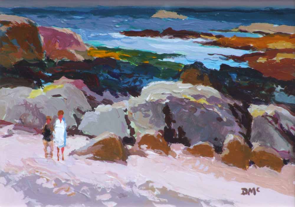 Donald McIntyre R.I. R.Cam.A. S.M.A. (1923-2009),  "Colourful Shore, Iona", initialled, titled on