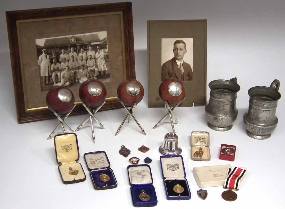 A collection of sporting memorabilia relating to well known Nantwich Cricketer and all rounder Ted