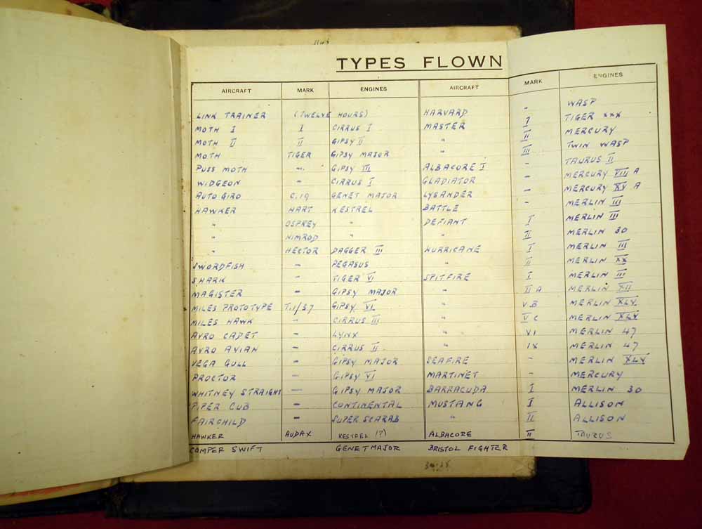 Log books and related paperwork for the pilot F. Roy Tuckett. Lot to include a flight log for - Image 29 of 35