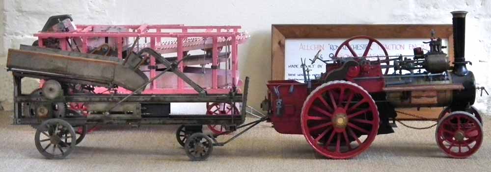 Live Steam traction engine `Allchin Royal Chester` with Ransome Threshing Box and Baler  1.5inches