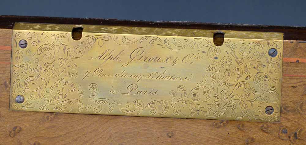 French Boulle type cut brass and tortoiseshell lacquer table top writing box, circa 1870, signed - Image 4 of 8