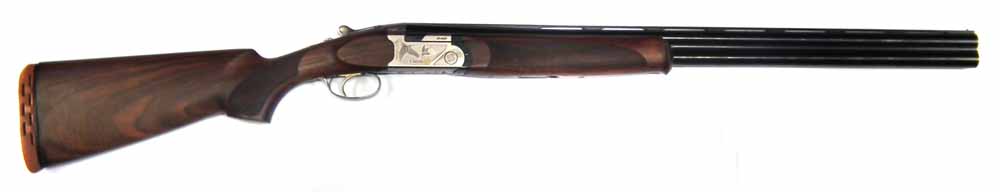 Beretta Ultra light 12 bore over and under shotgun,  serial number U70413B, with multi choke 71cm