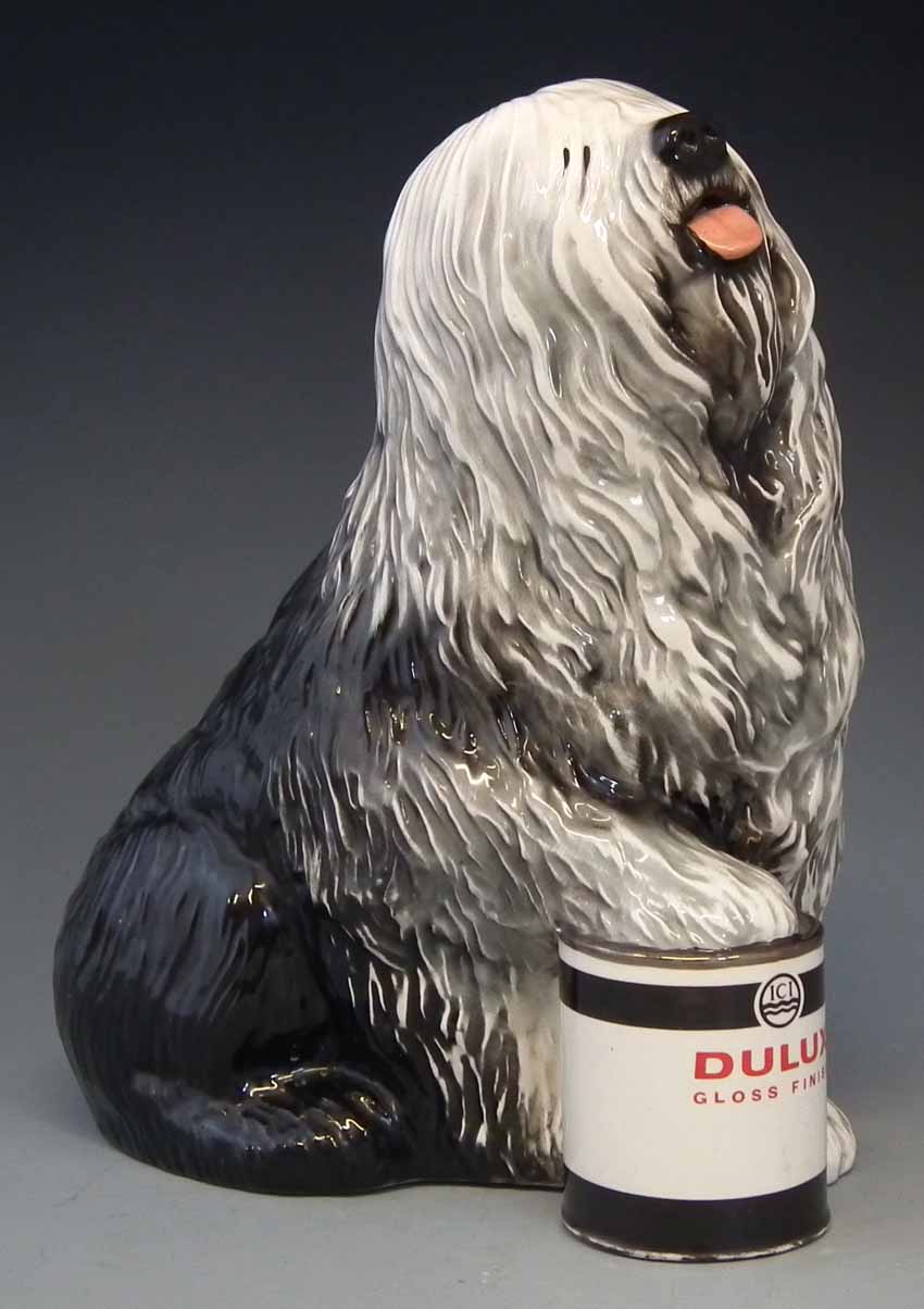 Beswick old English sheep dog figure advertising Dulux paint  31.5cm high     Condition report: very