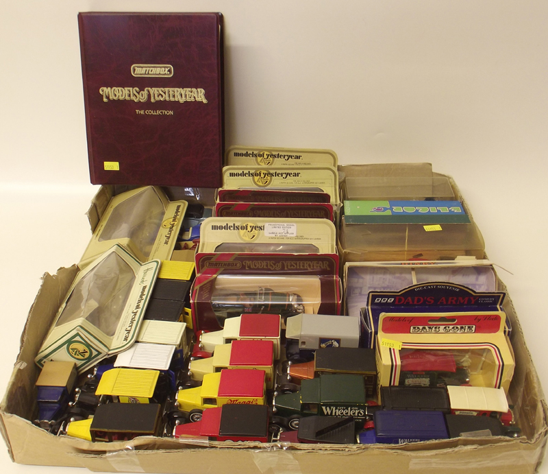 Approximately 36 Die Cast models of Yester Year (including books) Dinky, Lledo, Solido and Matchbox.