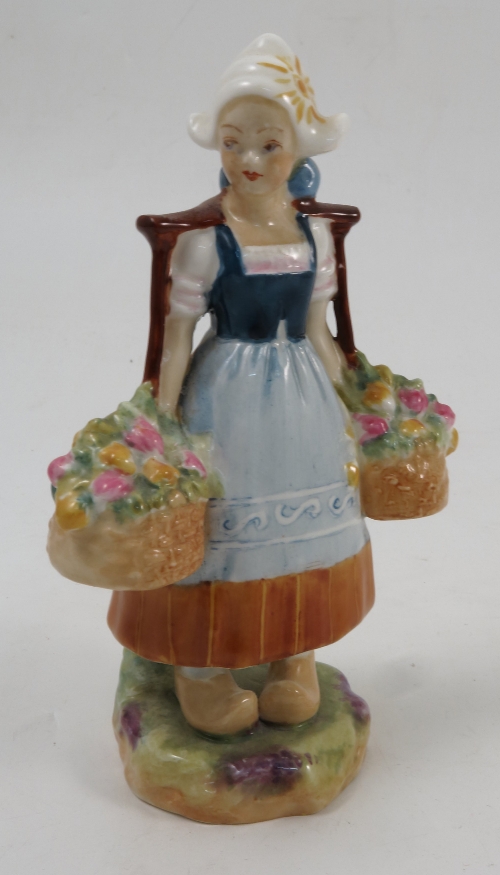 A Royal Worcester figure, Dutch Girl, modelled by F Gertner, model number 2922, puce mark, height