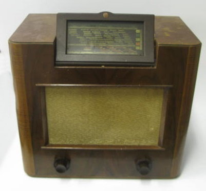 A Philipps Walnut cased radio