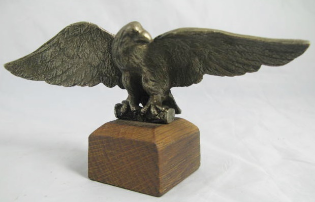 A Cast Metal Eagle Car Mascot