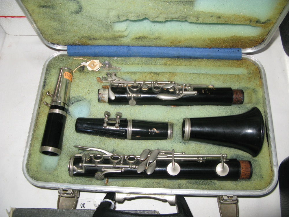 A Boosey & Hawkes Clarinet in hard case