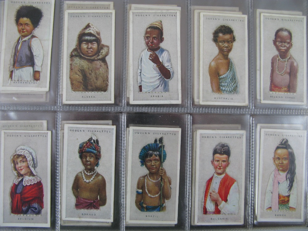 Ogden`s Cigarette cards: Complete set of 50 1924 Children of All Nations (cut outs)