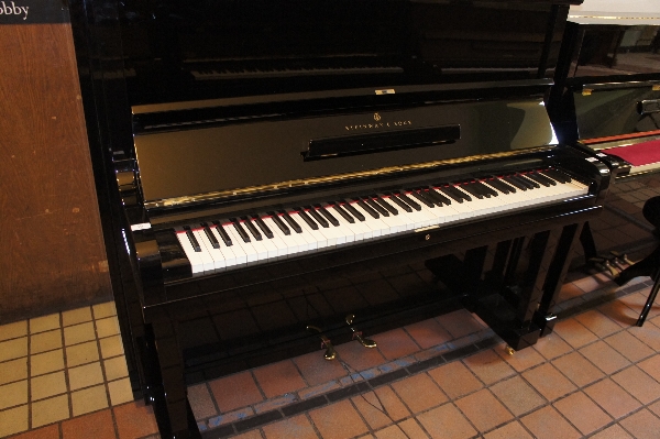 Steinway (c1889)
A Model E upright piano in an ebonised case.