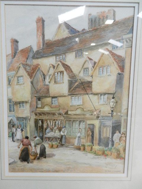 Leonard Stanley, 'The Old Fish Shop, Walsall', watercolour, signed and dated 1980