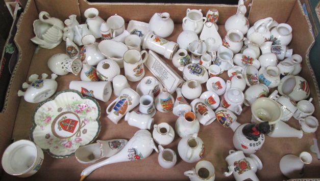 Assorted crested china, to include Willow, Aradian, Gemma, Goss etc (1 box)