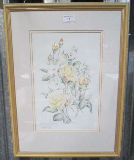 Joyce Heasman 'Flowers from my Garden' artist's proof print, signed to lower right