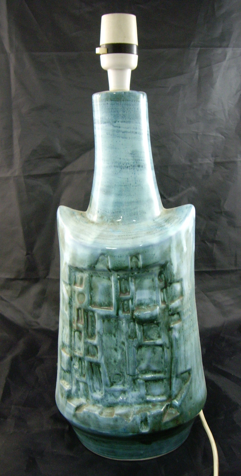 A David Sharp, Rye Pottery lamp, 35cm h