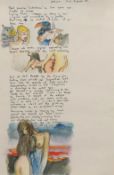 ROBERT LENKIEWICZ (1941-2002 ) annotated watercolour, aesthetic note, dated `31st March 1978`,