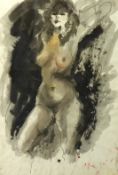 HENRIK GRISE (American 1914-1983) mixed media nude study, 95cm x 66cm