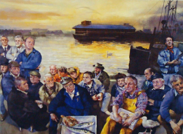 ROBERT LENKIEWICZ (1941-2002) `Barbican Fisherman` signed limited edition print No 30/250, 47cm x