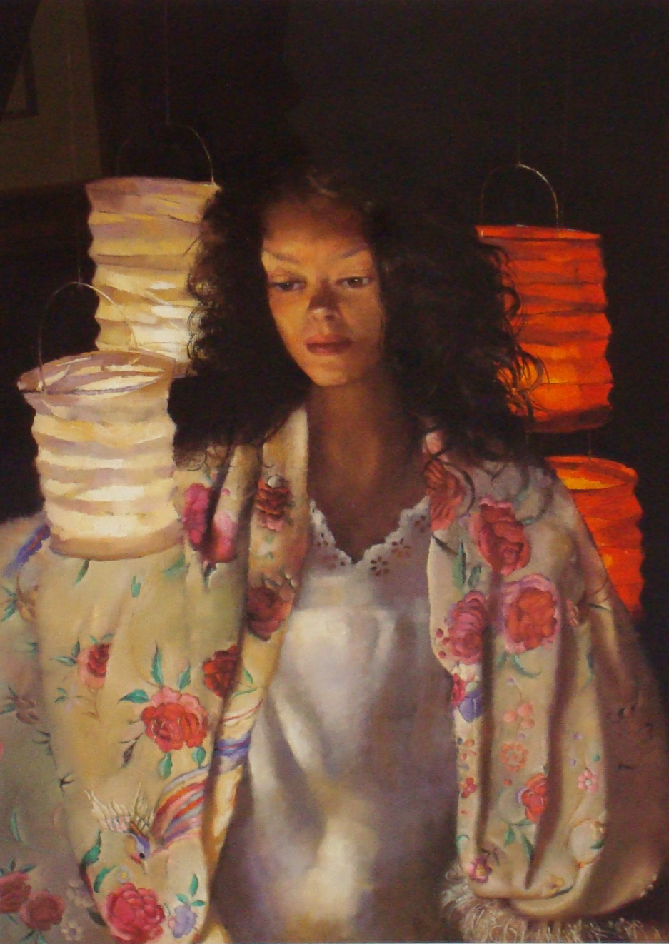 ROBERT LENKIEWICZ (1941-2002) `Anna Paper Lanterns` signed limited edition print No 16/500, 56cm x