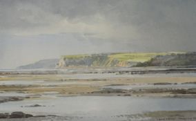 CAVENDISH MORTON (b1911-) watercolour `Whitecliff Bay` signed and dated 1992 18cm x 26cm,