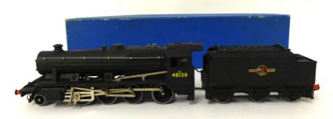 Hornby Dublo 3-rail OO gauge freight loco and tender L.M.R, LT25