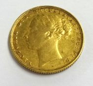 Victorian 1873 gold sovereign