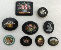 Micro mosaic miniature plaques etc (9)
