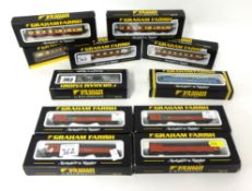 Graham Farish N gauge collection of nine various coaches and including Royal Mail also `Blue