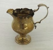 Silver cream jug, Britannia mark, 11cm high, 91g