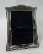Silver shaped photo frame, 16cm x 12cm