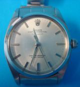 A Rolex `True Beat` stainless steel Gents wrist watch, model No 6556, case No 139167