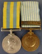 1950s Korea medals to E.J. Shatford L.S.A.
