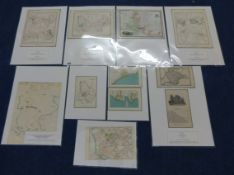 Interesting collection of old maps and newspapers presented and annotated including Plymouth Sound