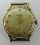 Gents 9ct gold Benson wrist watch