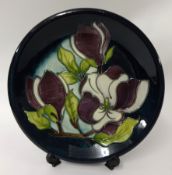 Moorcroft purple plate, 25cm