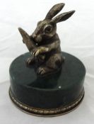 Russian silver rabbit, 5cm